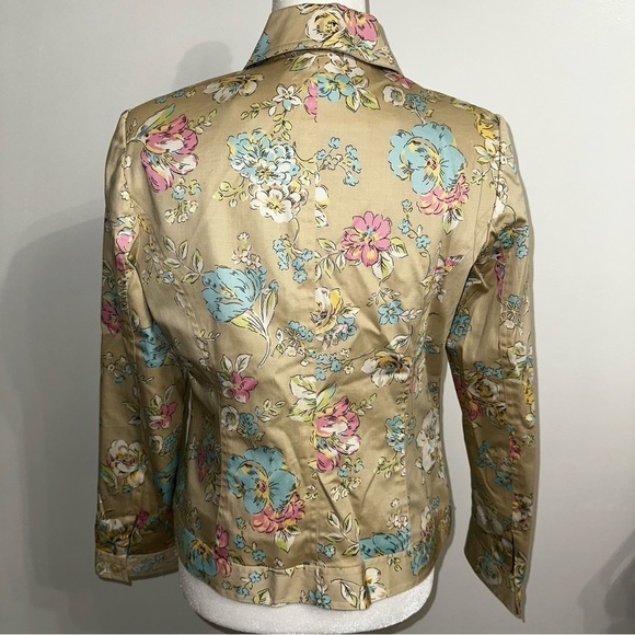 OSCAR De La Renta Women's Floral Jacket Size 10 - Picture 2 of 10